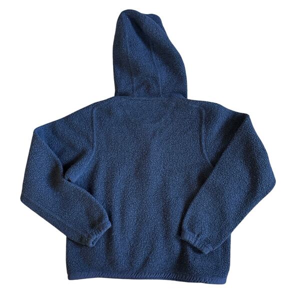 Women’s Outdoor Voices MegaFleece Snap Up Hoodie Navy Blue Wool Blend Size XS - Picture 3 of 8